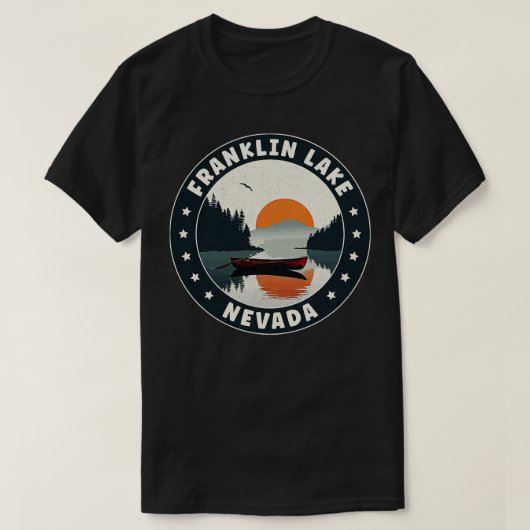 Franklin Lake Nevada Sunset T-Shirt (Design vorne)