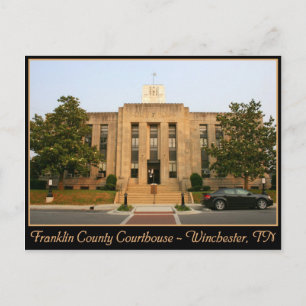 Franklin Landkreis Courthouse - Winchester, TN Postkarte