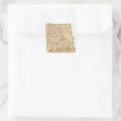 Franklin Landkreis Quadratischer Aufkleber (Tasche)