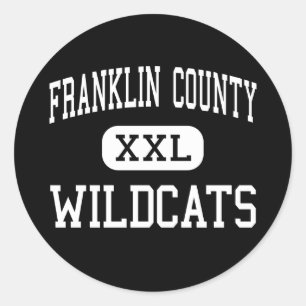Franklin Landkreis - Wildcats - Hoch über Brookvil Runder Aufkleber