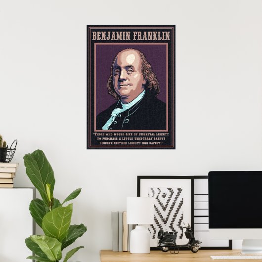 Franklin - Liberty Poster (Heimbüro)