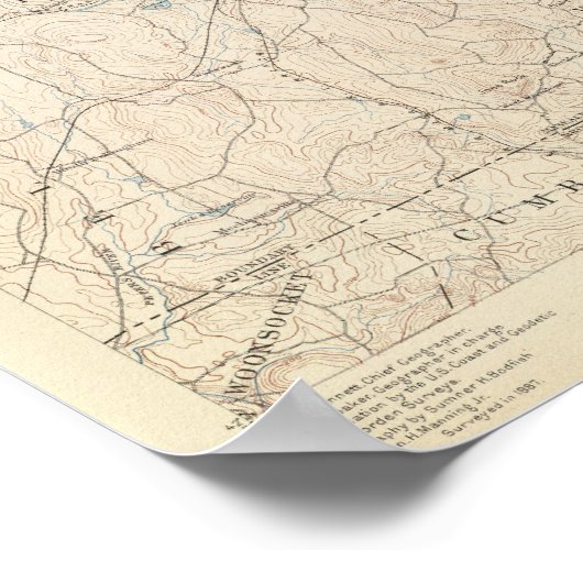 Franklin, Massachusetts Poster (Ecke)