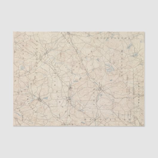 Franklin, Massachusetts Seidenpapier (Vorderseite)