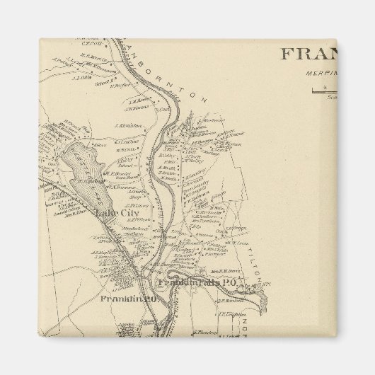 Franklin, Merrimack Co Magnet (Vorne)