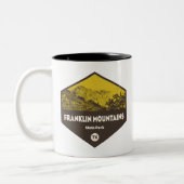 Franklin Mountains Staat Park El Paso Texas Zweifarbige Tasse (Links)