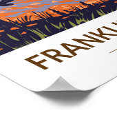 Franklin Mountains Staat Park Texas Vintag Poster (Ecke)
