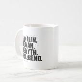 Franklin Name, Franklin Der Mann Der Mythos Die Le Kaffeetasse (Vorderseite Links)
