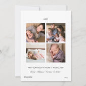 Franklin Peppermint Candy Feiertagskarte (Rückseite)