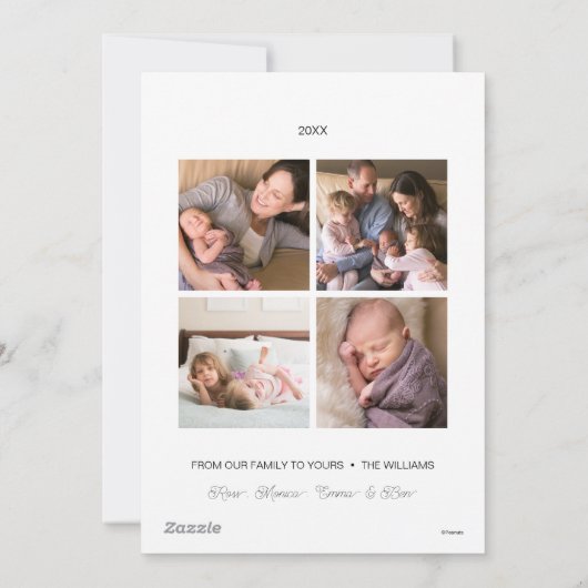 Franklin Peppermint Candy Feiertagskarte (Rückseite)