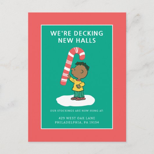 Franklin Peppermint Candy Feiertagspostkarte (Vorderseite)