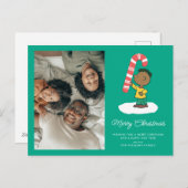 Franklin Peppermint Candy Feiertagspostkarte (Vorne/Hinten)