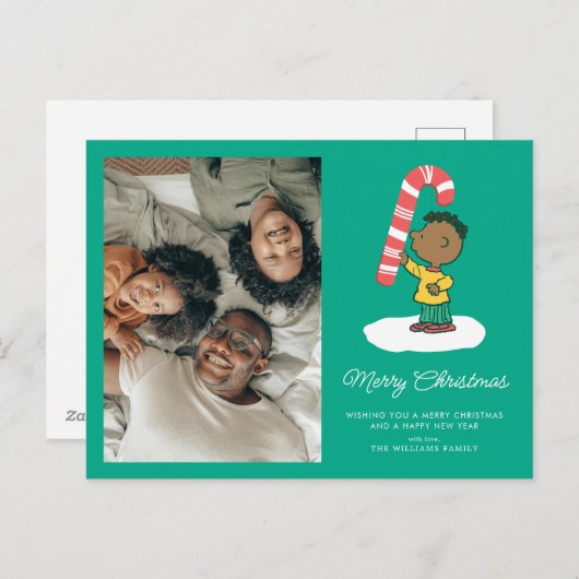 Franklin Peppermint Candy Feiertagspostkarte (Vorne/Hinten)