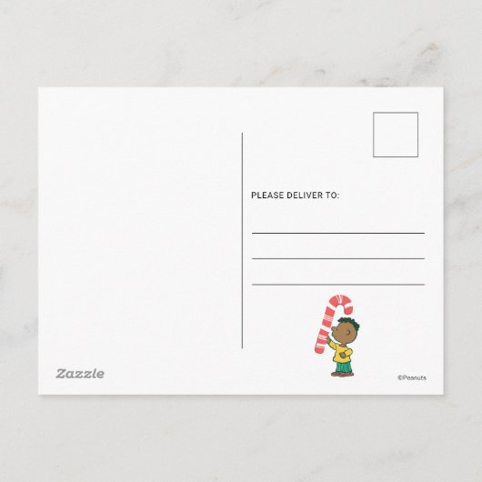 Franklin Peppermint Candy Feiertagspostkarte (Rückseite)