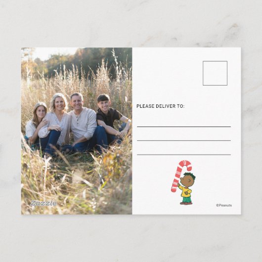 Franklin Peppermint Candy Feiertagspostkarte (Rückseite)