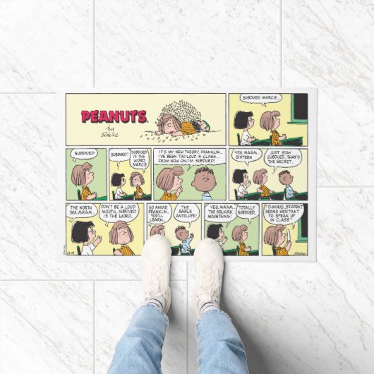 Franklin, Peppermint Patty & Marcie | Math-Klasse Fußmatte (Indoor)