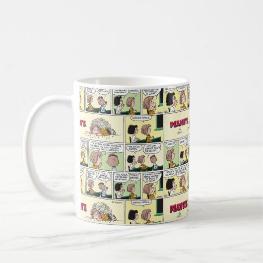 Franklin, Peppermint Patty & Marcie | Math-Klasse Kaffeetasse (Links)