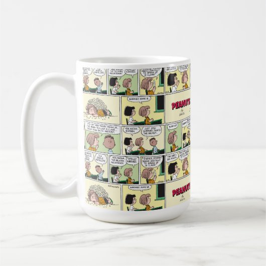 Franklin, Peppermint Patty & Marcie | Math-Klasse Kaffeetasse (Links)