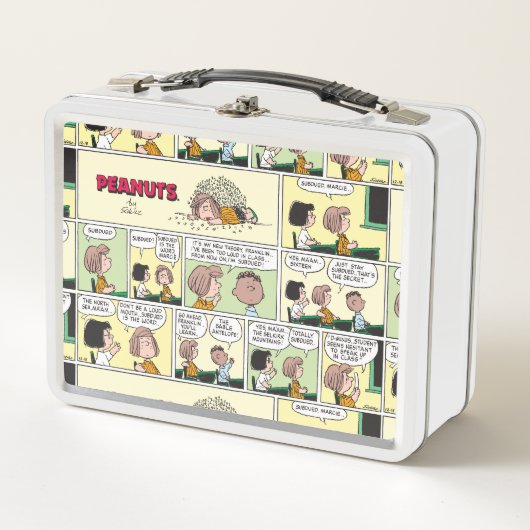 Franklin, Peppermint Patty & Marcie | Math-Klasse Metall Brotdose (Vorderseite)