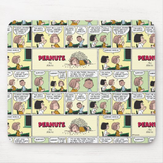 Franklin, Peppermint Patty & Marcie | Math-Klasse Mousepad (Vorne)