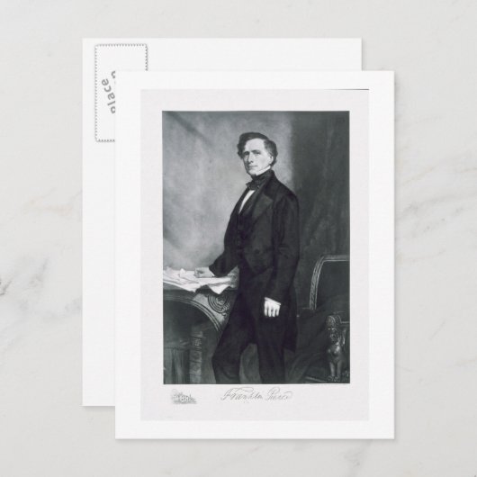 Franklin Pierce, 14. Präsident der USA Postkarte (Vorne/Hinten)