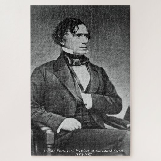 Franklin Pierce 14. Präsident von Amerika. Puzzle (Vertikal)