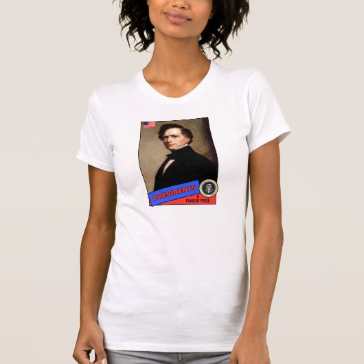 Franklin Pierce Baseball Card T-Shirt (Vorderseite)