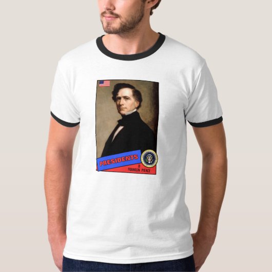 Franklin Pierce Baseball Card T-Shirt (Vorderseite)