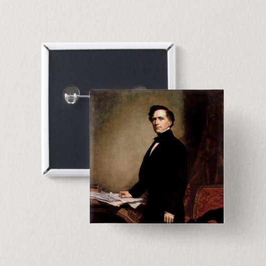 Franklin Pierce Button (Vorne & Hinten)