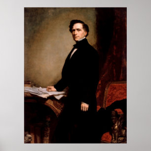 FRANKLIN PIERCE von George Peter Alexander Healy Poster