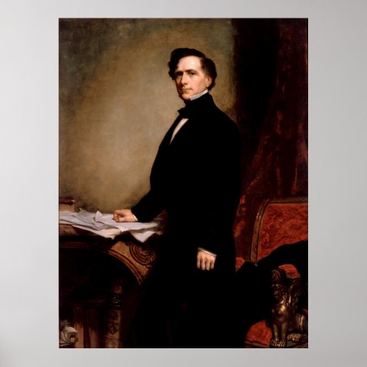 FRANKLIN PIERCE von George Peter Alexander Healy Poster (Vorne)