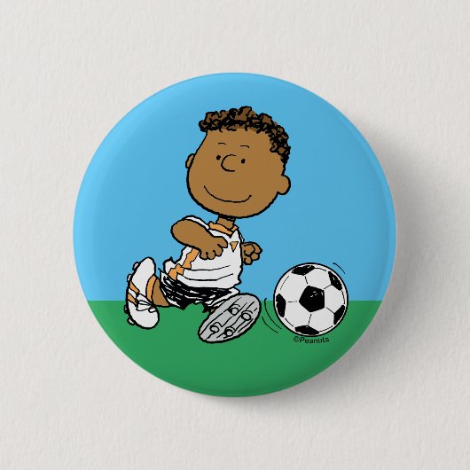 Franklin Playing Soccer Button (Vorderseite)
