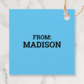 Franklin Playing Soccer Geschenkanhänger (Rückseite)