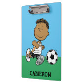 Franklin Playing Soccer Klemmbrett (Links)