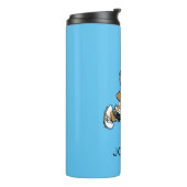 Franklin Playing Soccer | Name hinzufügen Thermosbecher (Nach links gedreht)