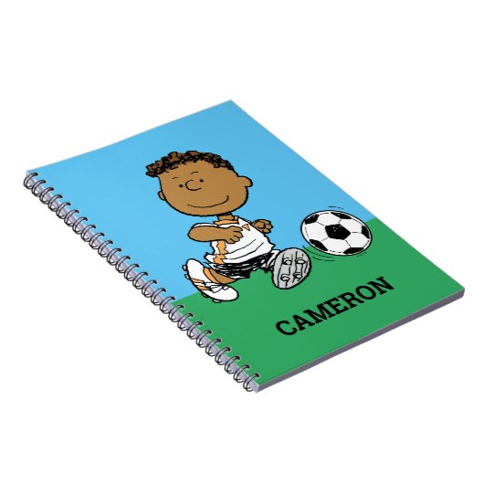 Franklin Playing Soccer Notizblock (Rechte Seite)