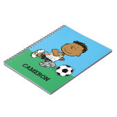Franklin Playing Soccer Notizblock (Linke Seite)