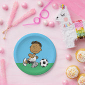 Franklin Playing Soccer Pappteller (Party)