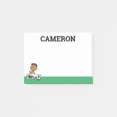 Franklin Playing Soccer Post-it Klebezettel (Vorderseite)