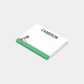 Franklin Playing Soccer Post-it Klebezettel (angewinkelt)