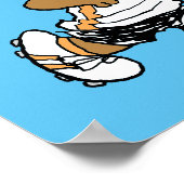 Franklin Playing Soccer Poster (Ecke)