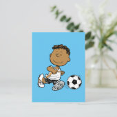 Franklin Playing Soccer Postkarte (Stehend Vorderseite)