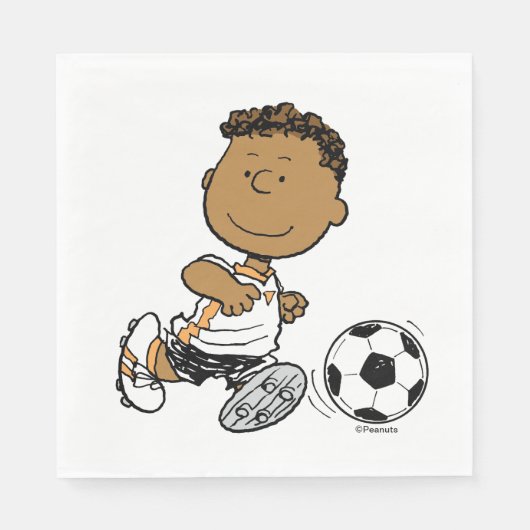 Franklin Playing Soccer Serviette (Vorderseite)