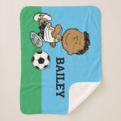 Franklin Playing Soccer Sherpadecke (Vorderseite)