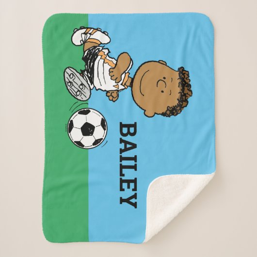 Franklin Playing Soccer Sherpadecke (Vorderseite)