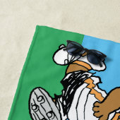 Franklin Playing Soccer Strandtuch (Beispiel)