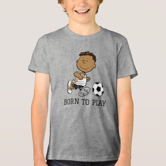 Franklin Playing Soccer Tri-Blend Shirt (Vorderseite)