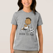 Franklin Playing Soccer Tri-Blend Shirt (Vorderseite)