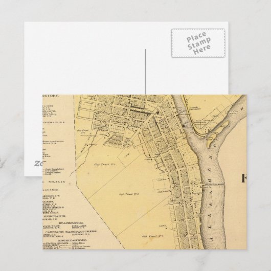 Franklin Postkarte (Vorne/Hinten)