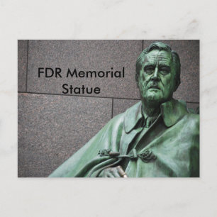 Franklin Roosevelt Statue am FDR-Gedenkmal Postkarte