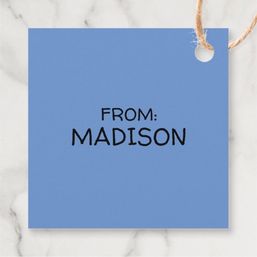 Franklin Smiling Geschenkanhänger (Rückseite)